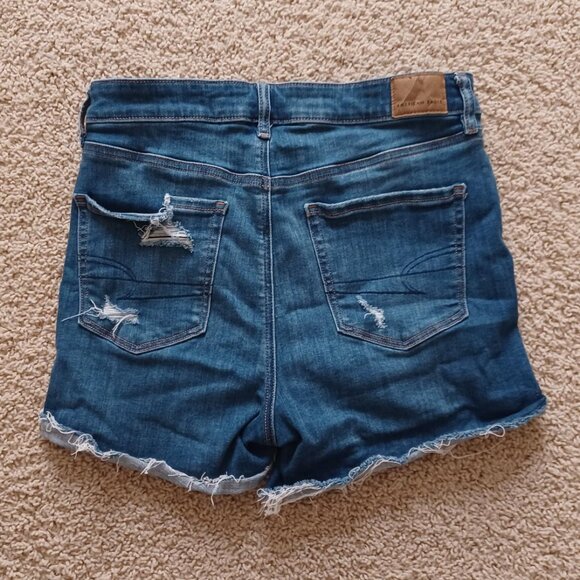 American Eagle Distressed Jean Shorts, Women's Size 10 - Picture 2 of 5
